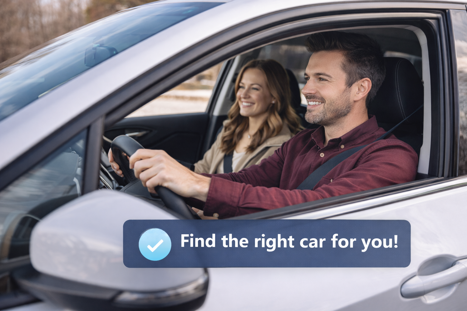Happy driver finding the right car